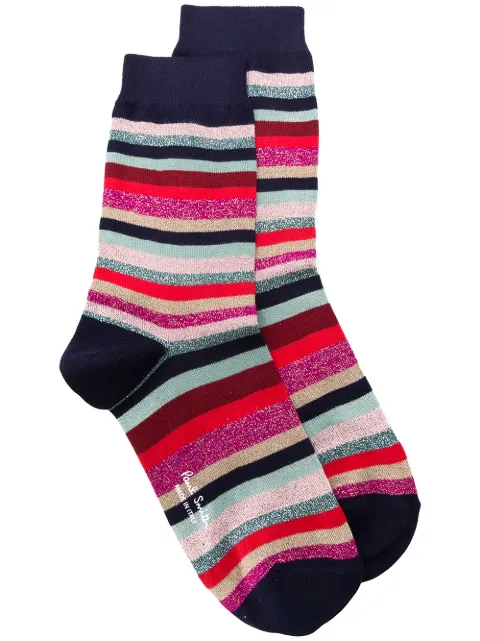 Paul Smith striped print socks Blue W1A086DAK511