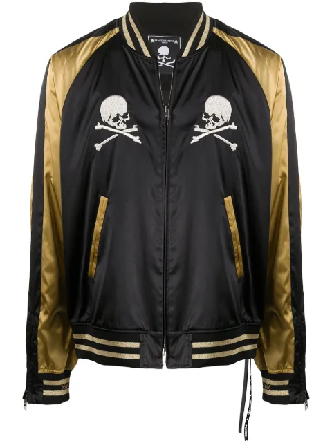 Mastermind World skull print bomber jacket Black MW20S04BL006