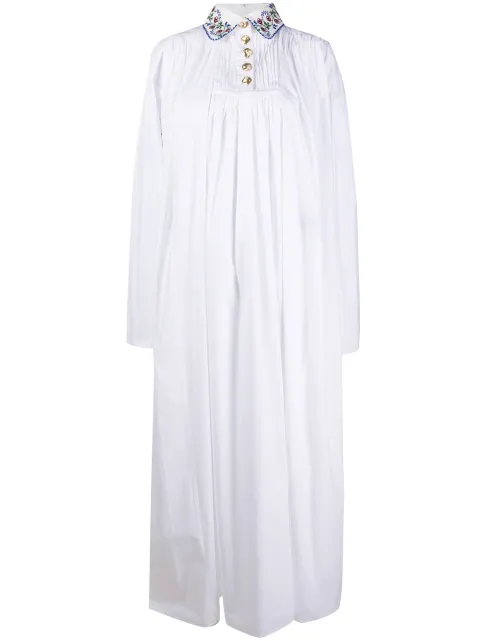 Seen Users capelet maxi dress White SEEN620WHITE