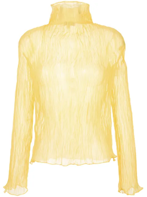 Ellery ruched design blouse Yellow 20086724008