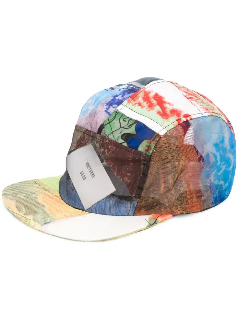 Quetsche patchwork design baseball cap Blue QSS20A11