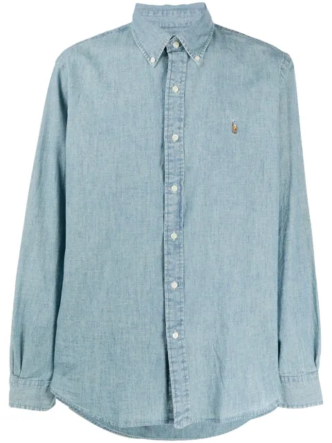 Polo Ralph Lauren Polo Pony-embroidered button-down shirt Blue 710792042001