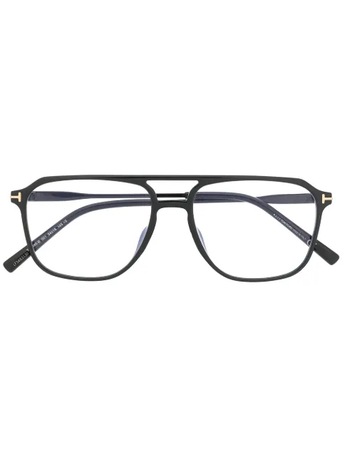 TOM FORD Eyewear pilot-frame glasses Black FT5665B