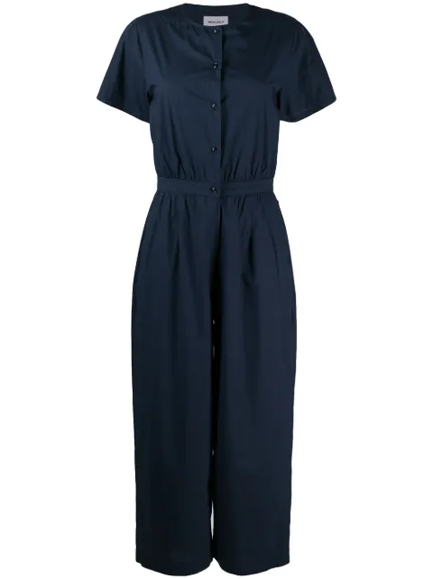 Woolrich poplin jumpsuit Blue WWDR0043FRUT1509
