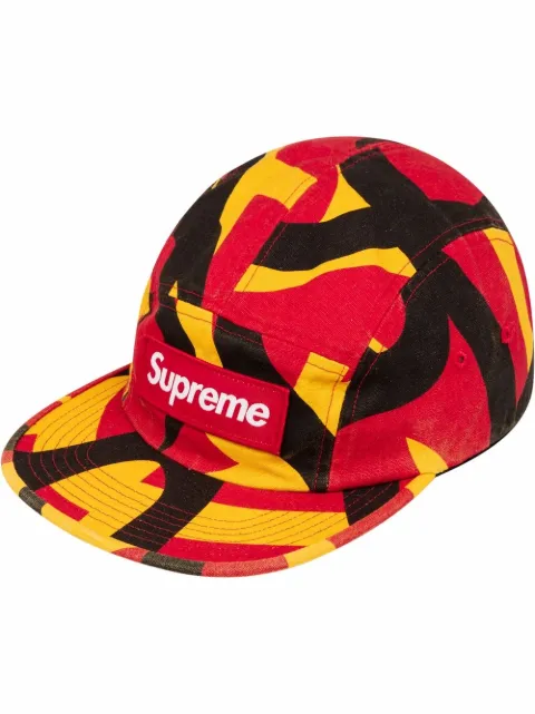 Supreme Military print camp cap Red SU7829