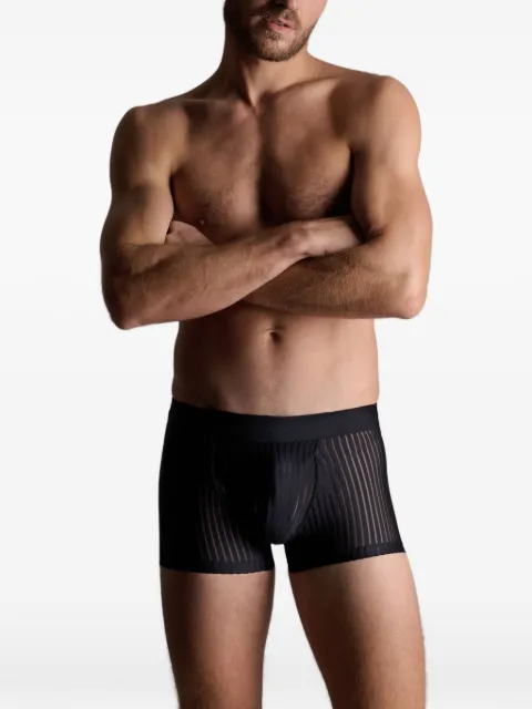 Maison Close striped mesh boxer briefs Black 608598