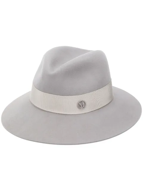 Maison Michel Henrietta felt Fedora hat Grey 1002081004