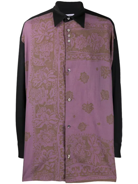 Magliano loose-fit floral-print shirt Black H28007037