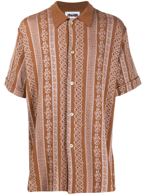 Magliano panelled loose-fit shirt Brown H58204481