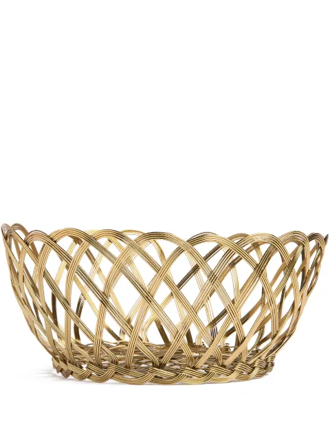 Bitossi Home Intreccio large basket Gold FIL3
