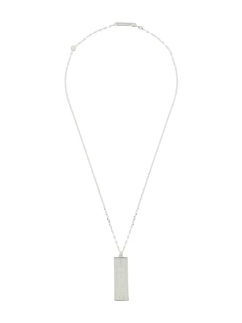 AMBUSH logo charm necklace Silver 12112097