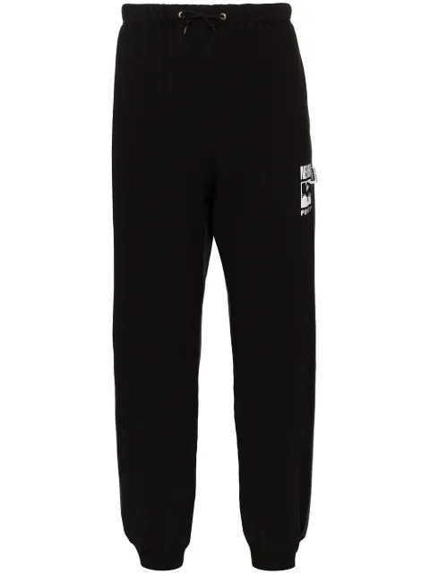 Neighborhood logo print sweatpants Black 192MBPMNPTM01S