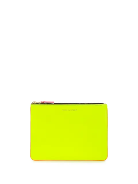 Comme Des Garçons Wallet colour-block zipped wallet Yellow SA5100SF