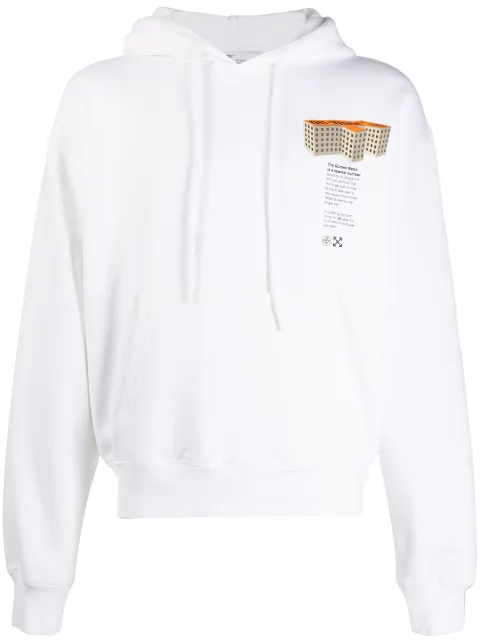 Off-White Rationalism hoodie White OMBB037R20E300070188
