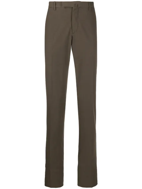 Incotex tailored straight leg trousers Brown 1GWT309223J