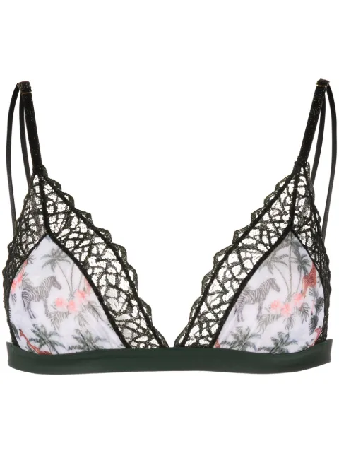 Dolci Follie Zebra soft triangle bra Black ZEBRASOFTTRIANGLEBRA