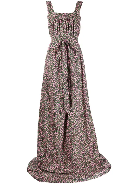 La DoubleJ Mimosa daisy print short dress Green DRE0147COT001DAI0001