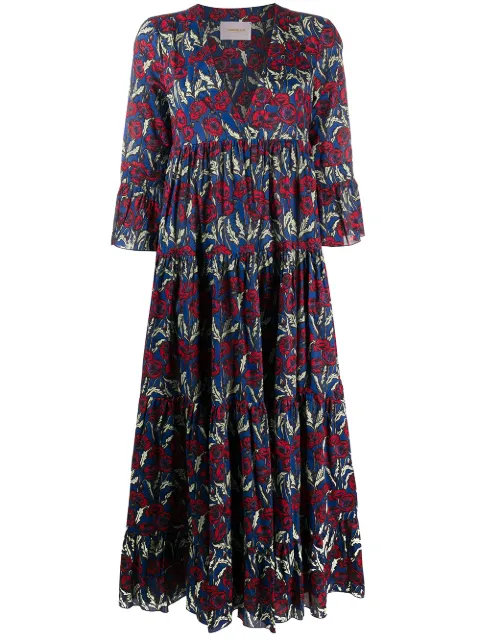 La DoubleJ Jennifer Jane long dress Blue DRE0114COT003PFI0002