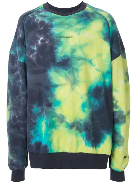 Juun.J oversized tie-dye print sweatshirt Blue JC0341P07P