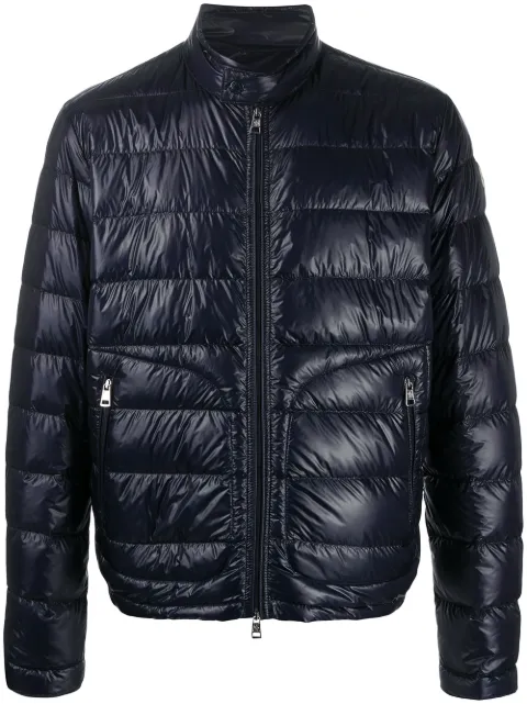 Moncler Acorus short down jacket Blue L10911A1060053029