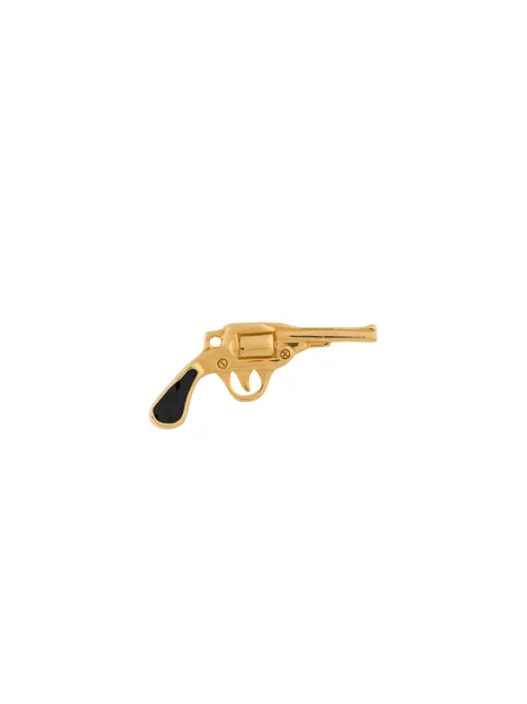 True Rocks pistol stud earrings Gold GOLDBLACKPISTOLSTUD