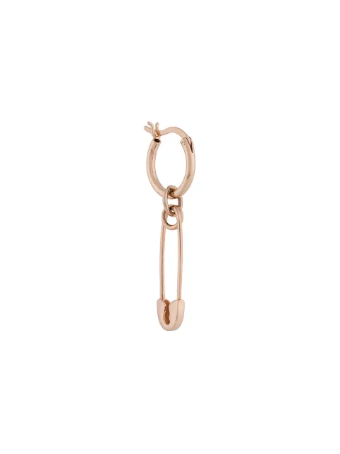 True Rocks safety pin hoop earrings Pink ROSEGOLDSAFETYPINHOOPEARRING