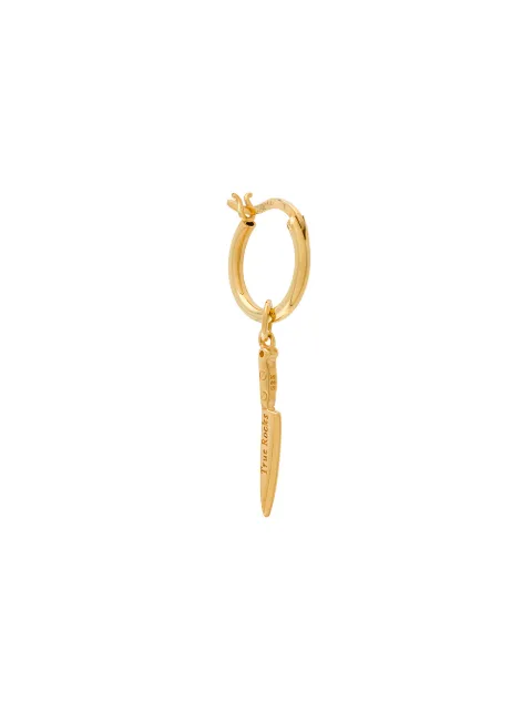 True Rocks knife detail hoop earrings Gold GOLDKNIFEONGOLDHOOP