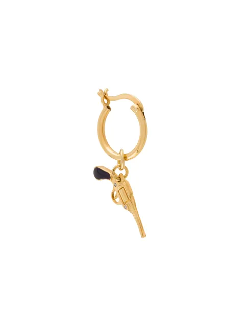 True Rocks small pistol hoop earring Gold MENSGOLDBLACKPISTOLONGOLDHOOP