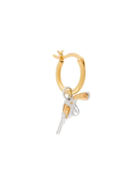 True Rocks pistol hoop earring Gold MENSSILVERGOLDPISTOLONGOLDHOOP