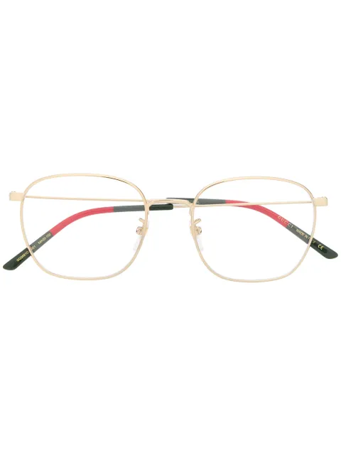 Gucci Eyewear GG0681O soft square-frame glasses Gold GG0681O001