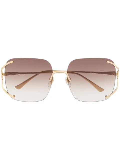 Gucci Eyewear navigator frame sunglasses Gold GG0646S002