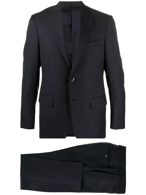 Dell'oglio fitted two piece suit Blue 2L524MASS101B06155433