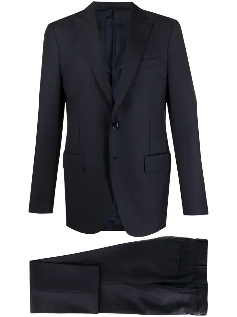 Dell'oglio single-breasted two-piece suit Blue 2E5M4MASS101B067R132889