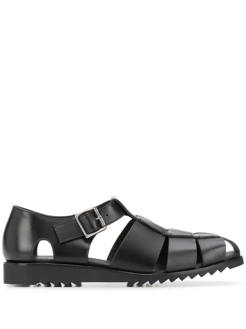 Paraboot Pacific buckle sandals Black 123312NOIR
