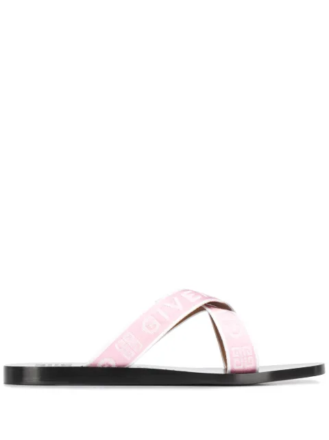 Givenchy logo strap sandals Pink BE303XE0MQ