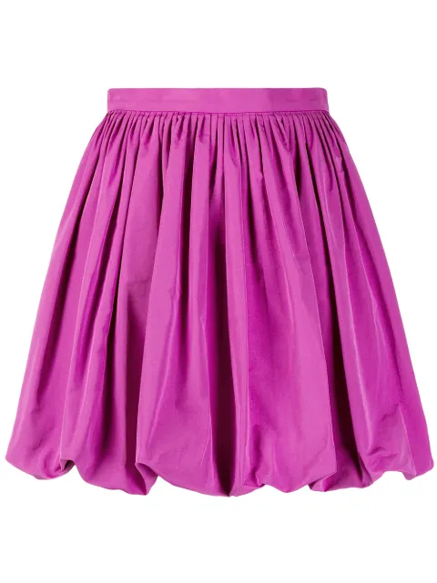 Valentino Garavani pleated bubble hem skirt Purple BRA6D64H2