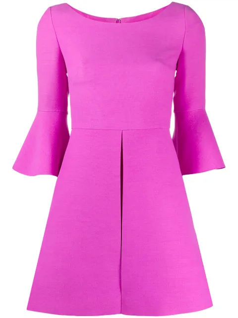 Valentino Garavani flared sleeves mini dress Purple BVASO01CF