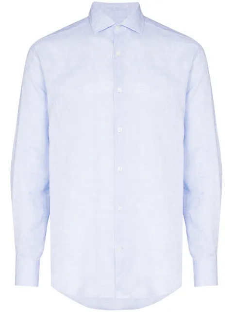 Frescobol Carioca linen shirt Blue 106005