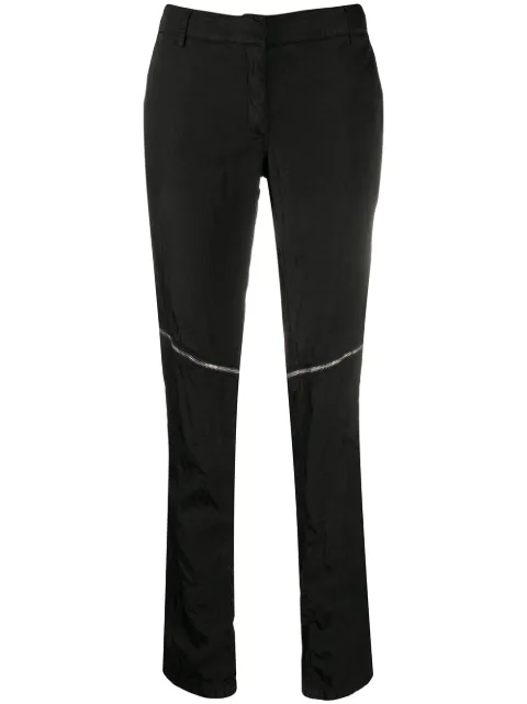 1017 ALYX 9SM front zipped skinny trousers Black AAWPA0078FA01