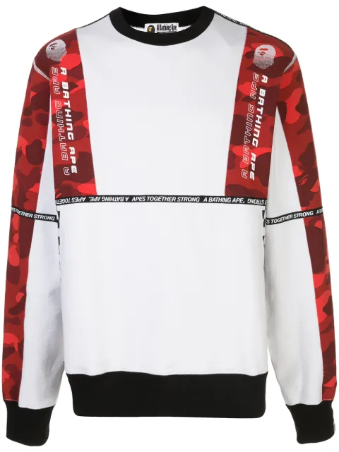 A BATHING APE® camouflage trim T-shirt White M113007DWHX