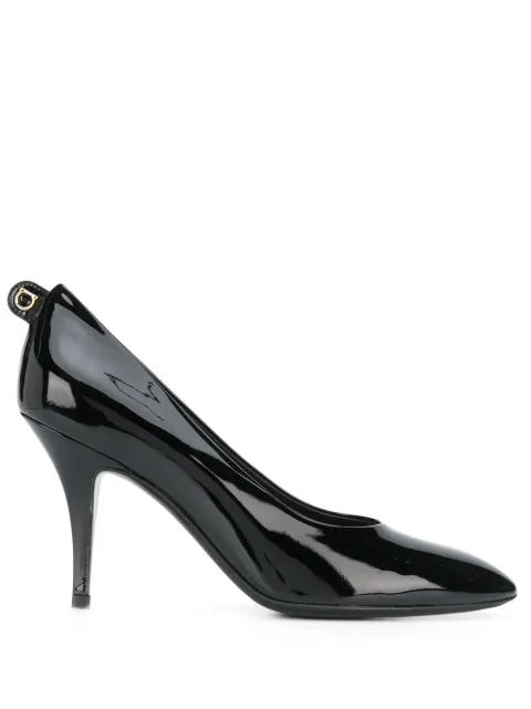 Ferragamo leather pumps Black 726409