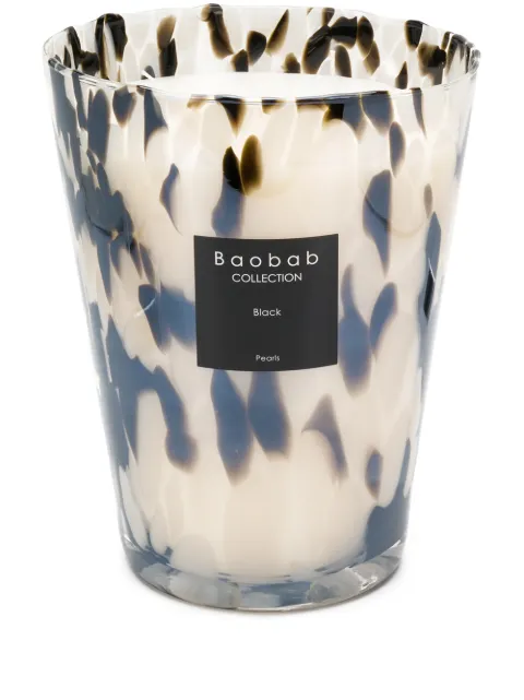 Baobab Collection Pearls 24 scented candle Black PEARLSBLACK24