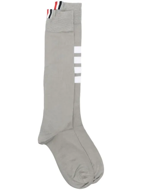 Thom Browne 4-Bar striped socks Grey FAS026B01690