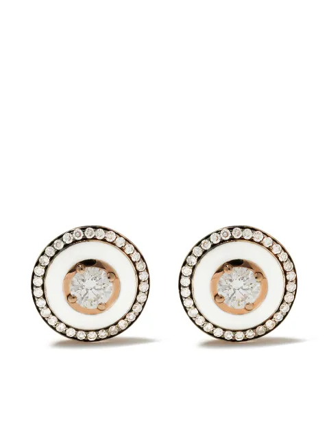 Selim Mouzannar 18kt rose gold diamond Mina earrings Pink MNRI041210A3