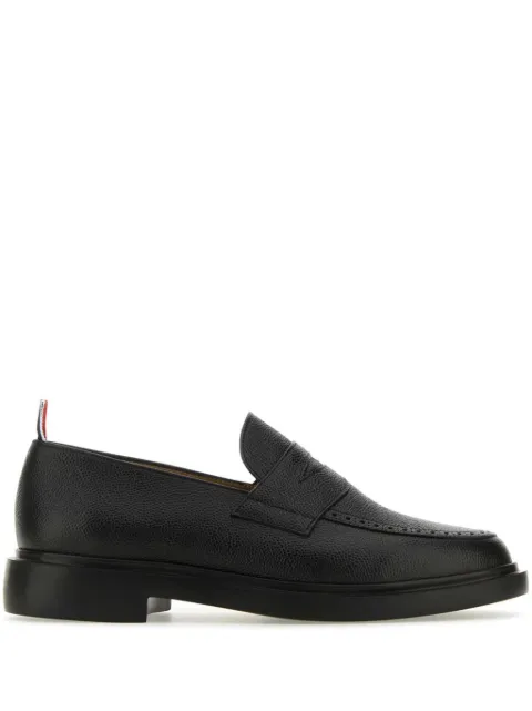 Thom Browne pebble-grain penny loafers Black MFD054G00198