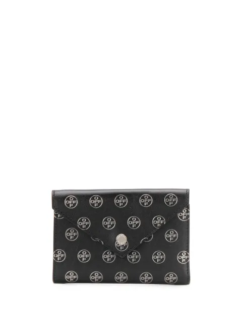 Off-White embossed logo envelope-style cardholder Black OMNC015F198530271091