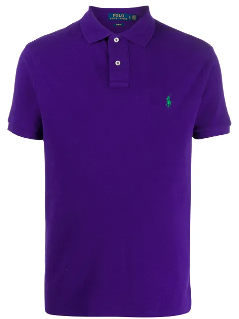 Polo Ralph Lauren short sleeve embroidered logo polo shirt Purple 710795080028