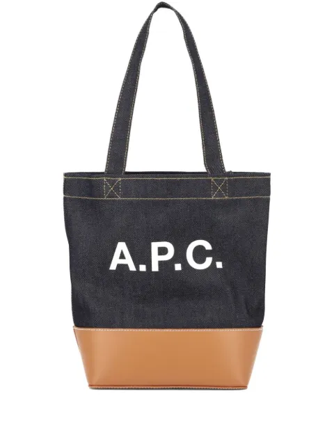 A.P.C. Axelle logo tote bag Blue CODDPM61444