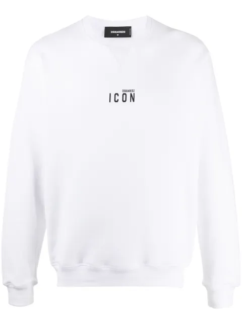 DSQUARED2 mini Icon-print crew neck sweatshirt White S79GU0009S25042