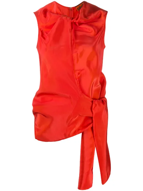 colville tie waist blouse Orange CVS20728